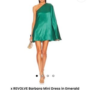 Michael Costello x REVOLVE Barbara Mini Dress in Emerald